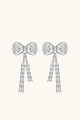 Eye-Catching 1.12 Carat Bow Moissanite Earrings - MXSTUDIO.COM