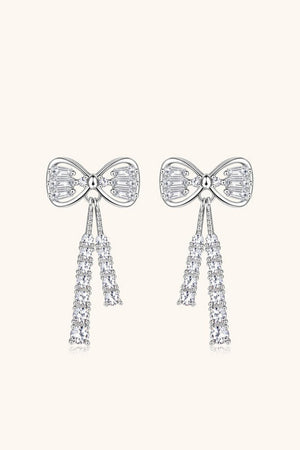 Eye-Catching 1.12 Carat Bow Moissanite Earrings - MXSTUDIO.COM