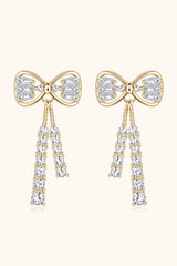 Eye-Catching 1.12 Carat Bow Moissanite Earrings - MXSTUDIO.COM