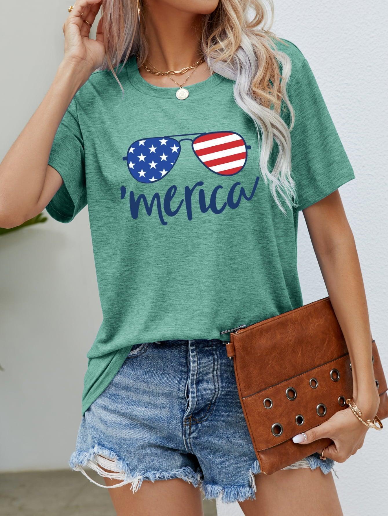 Eyeglasses Stars and Stripes US Flag Merica T Shirt - MXSTUDIO.COM