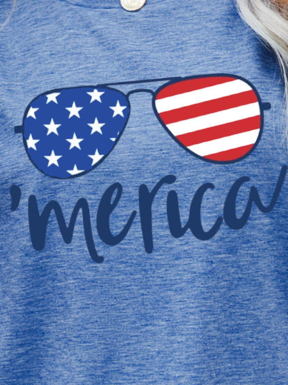 Eyeglasses Stars and Stripes US Flag Merica T Shirt - MXSTUDIO.COM