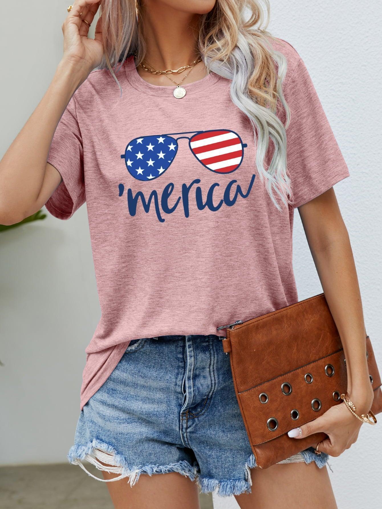 Eyeglasses Stars and Stripes US Flag Merica T Shirt - MXSTUDIO.COM