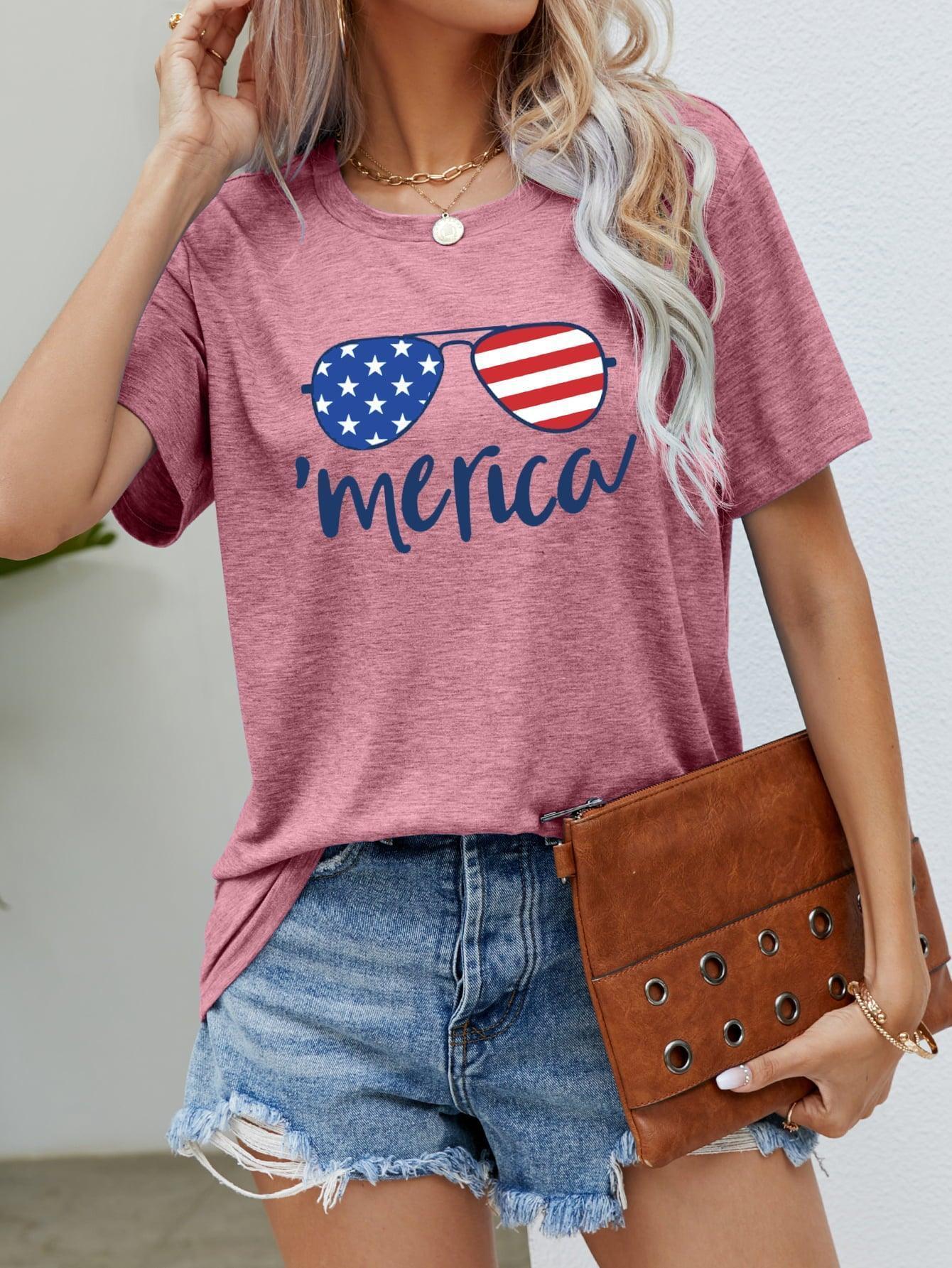 Eyeglasses Stars and Stripes US Flag Merica T Shirt - MXSTUDIO.COM