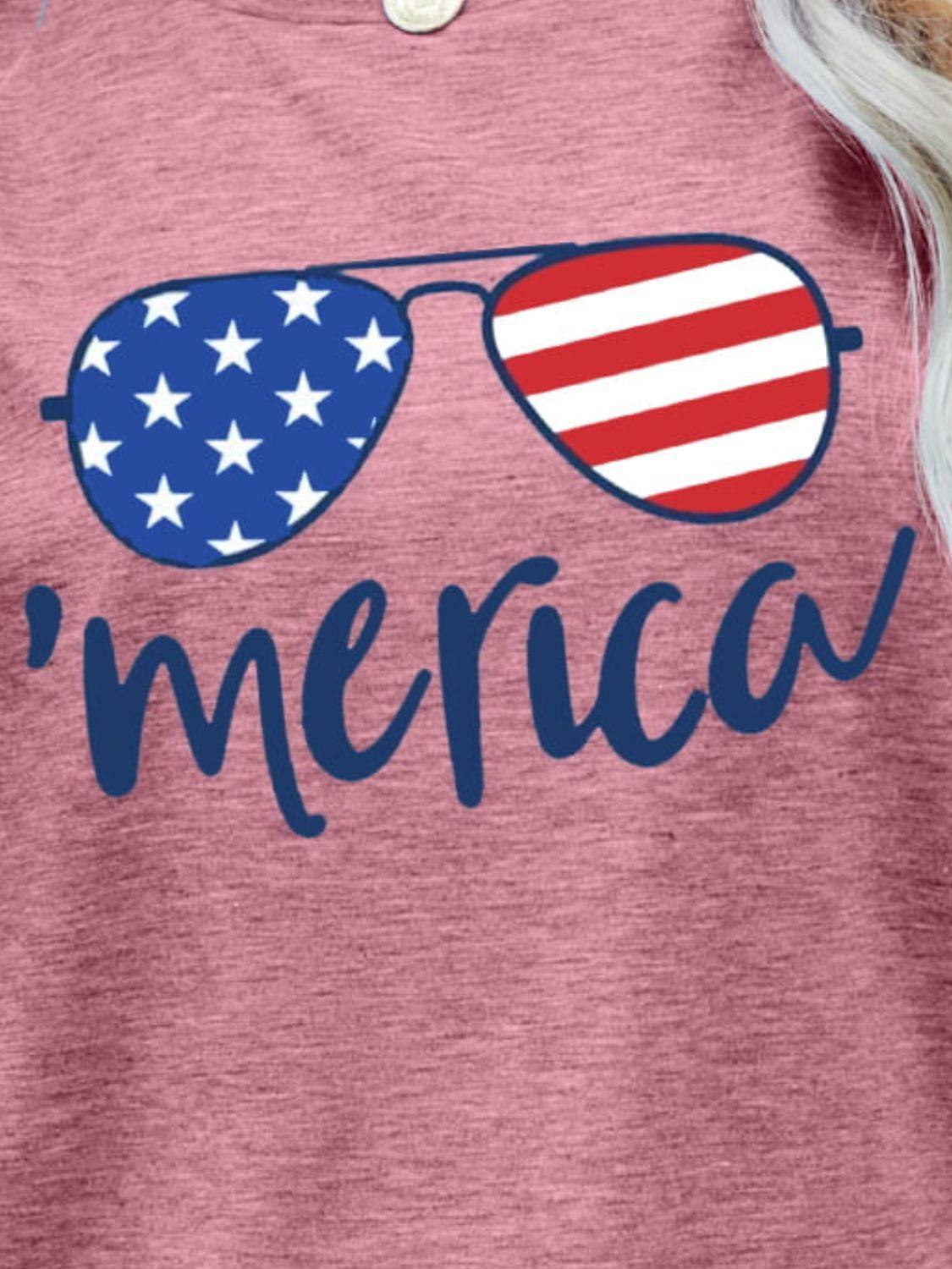 Eyeglasses Stars and Stripes US Flag Merica T Shirt - MXSTUDIO.COM