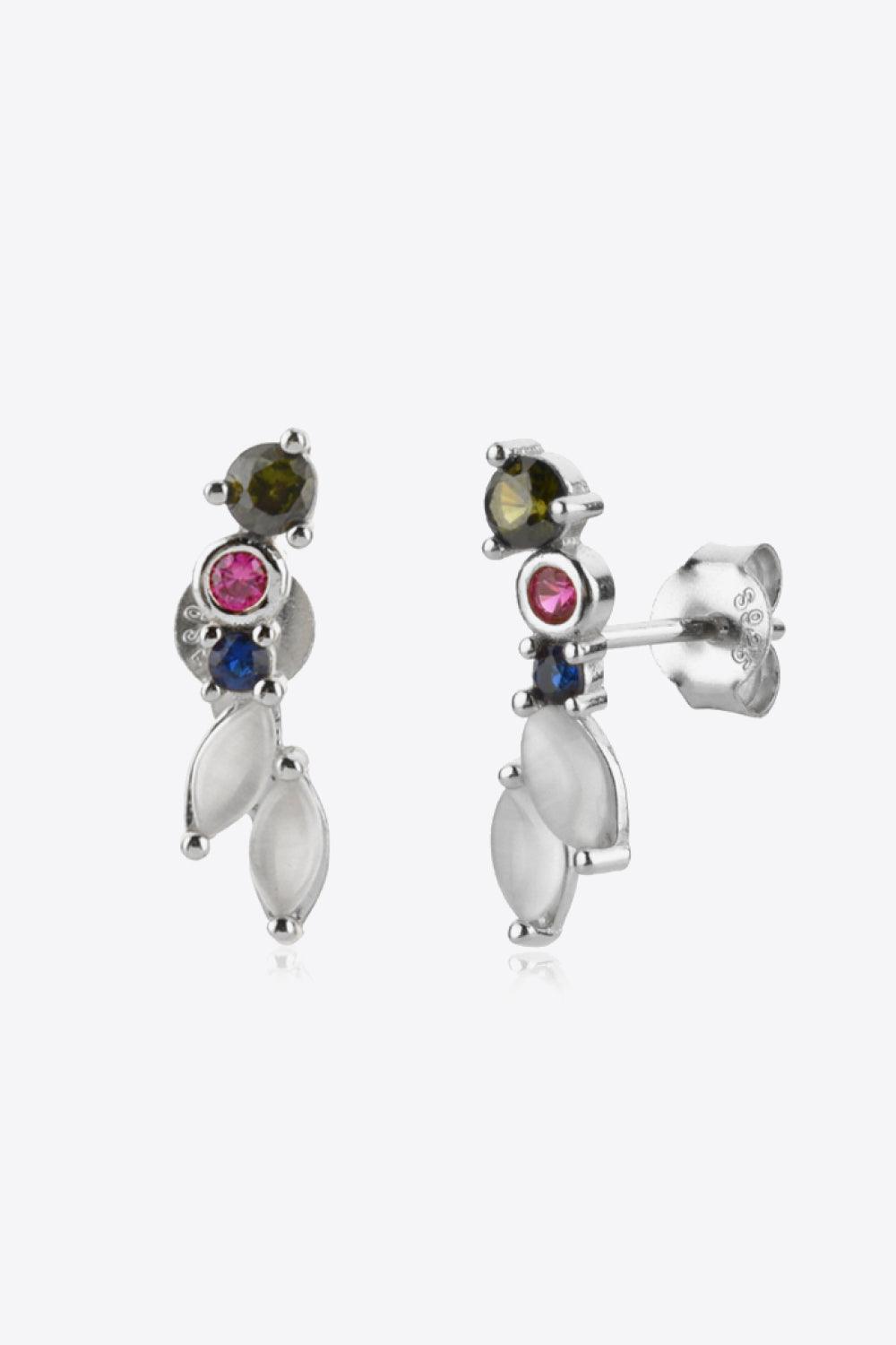 Fabulous Zircon 925 Sterling Silver Earrings - MXSTUDIO.COM