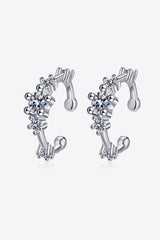 Face Uplifting Zircon Detail Cuff Moissanite Earrings - MXSTUDIO.COM