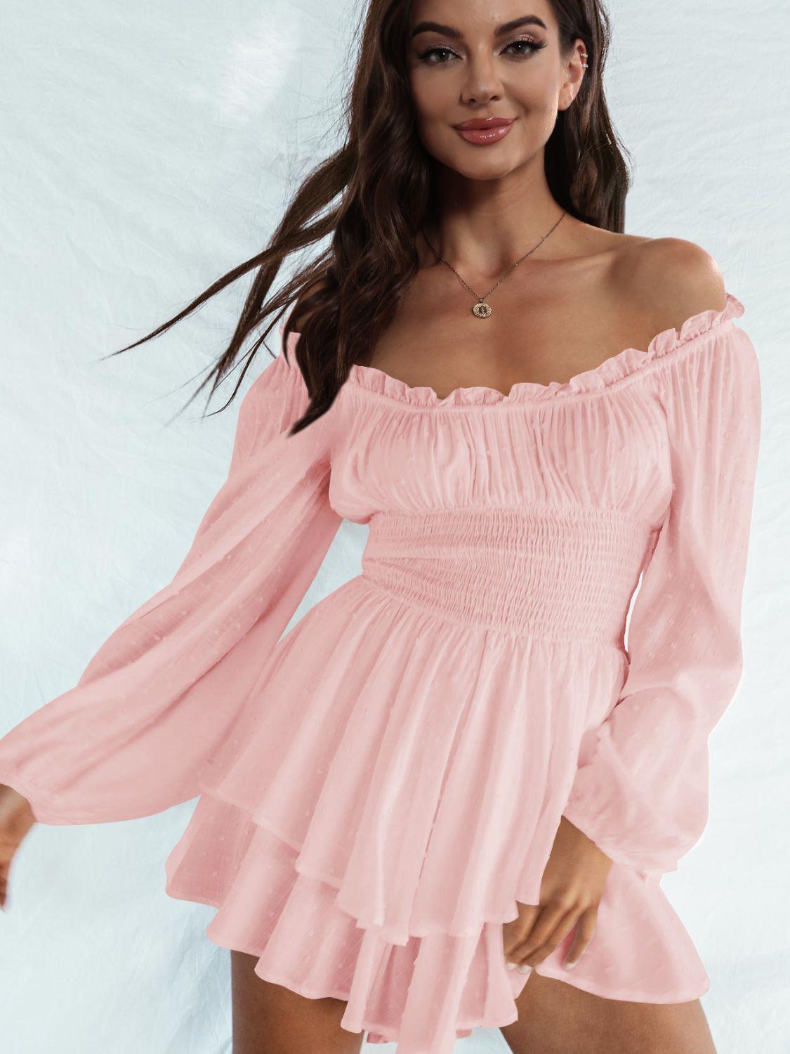 Fairy Fresh Layered Off The Shoulder Romper - MXSTUDIO.COM