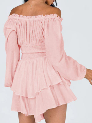 Fairy Fresh Layered Off The Shoulder Romper - MXSTUDIO.COM