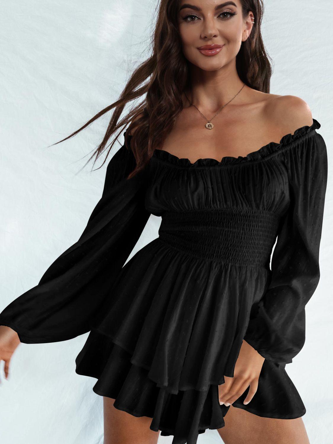 Fairy Fresh Layered Off The Shoulder Romper - MXSTUDIO.COM