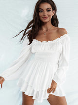 Fairy Fresh Layered Off The Shoulder Romper - MXSTUDIO.COM