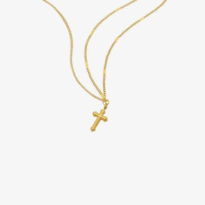 Faith Symbol Titanium Steel Cross Pendant Necklace-MXSTUDIO.COM