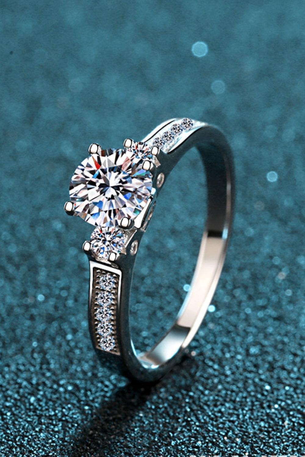 Faithful Love Sterling Silver Moissanite Ring - MXSTUDIO.COM