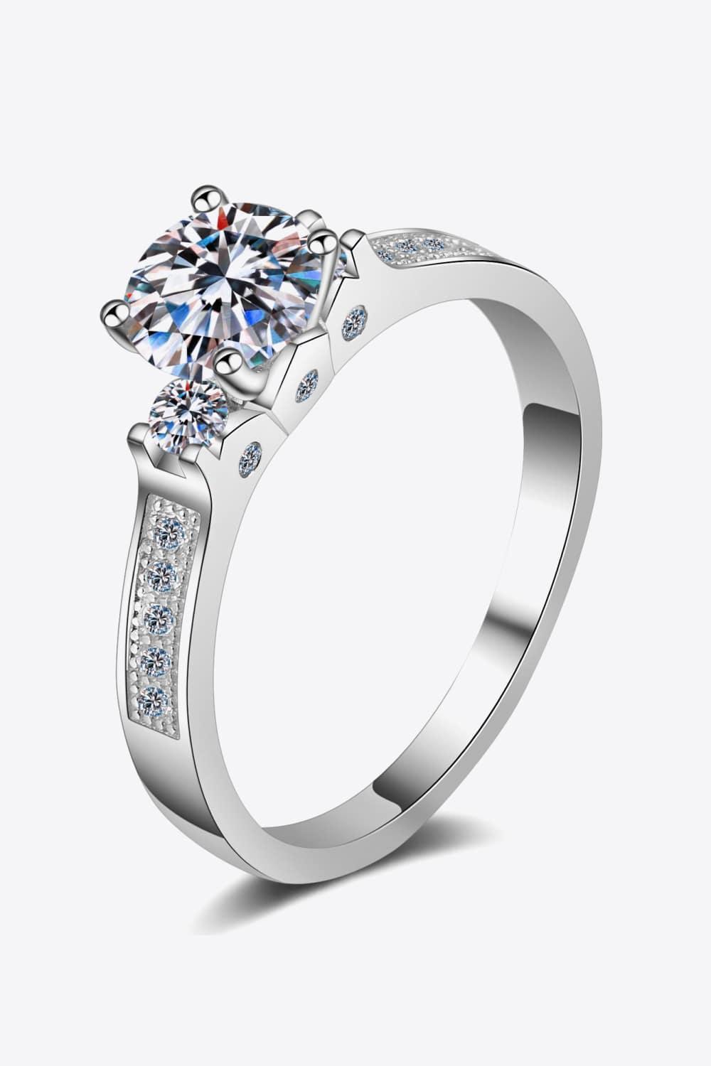 Faithful Love Sterling Silver Moissanite Ring - MXSTUDIO.COM