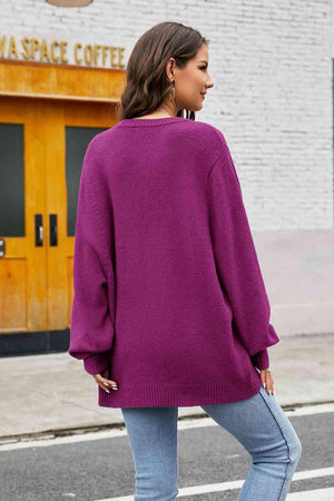 Fall Embrace Long Sleeve Knit Sweater - MXSTUDIO.COM