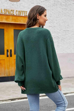 Fall Embrace Long Sleeve Knit Sweater - MXSTUDIO.COM