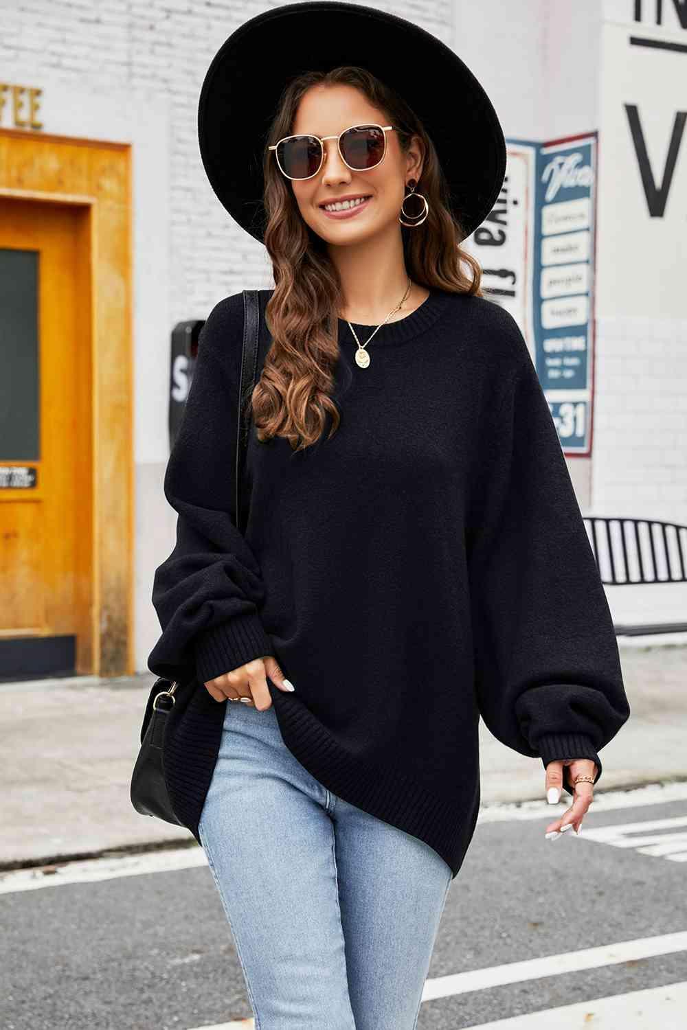 Fall Embrace Long Sleeve Knit Sweater - MXSTUDIO.COM