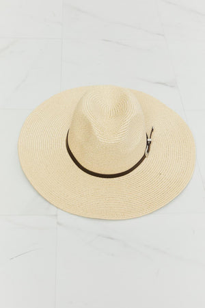 Fame Relaxed Summer Straw Wide Brim Fedora Hat - MXSTUDIO.COM