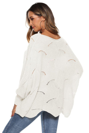 Fantastic Warmth Boat Neck Oversized Sweater - MXSTUDIO.COM