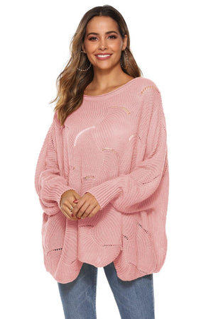 Fantastic Warmth Boat Neck Oversized Sweater - MXSTUDIO.COM