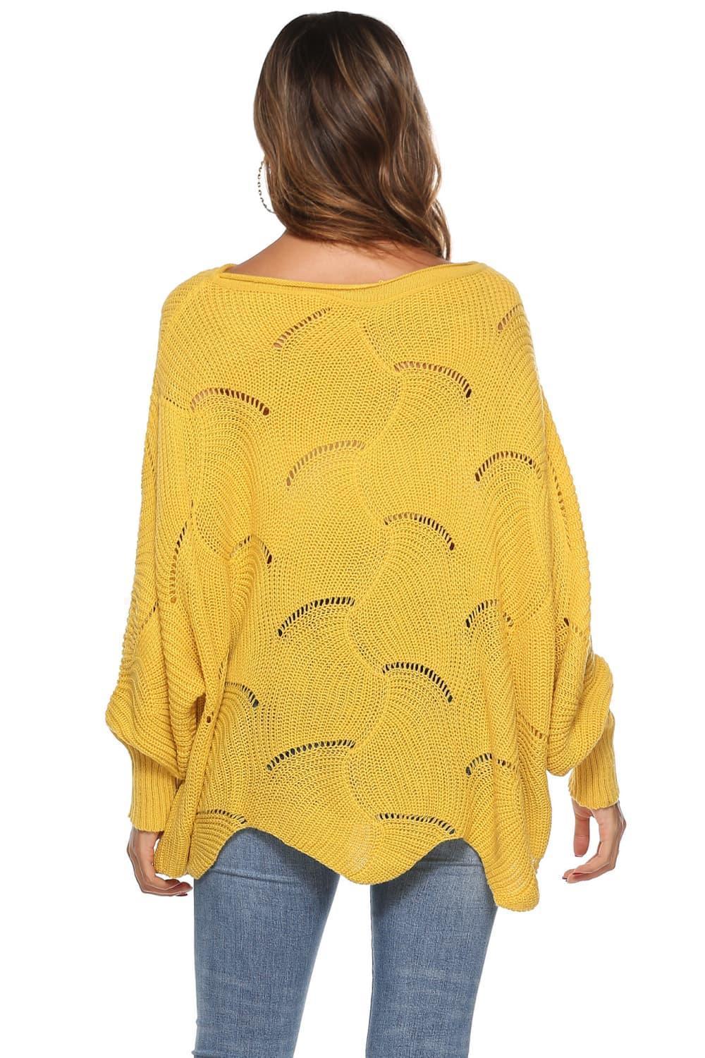 Fantastic Warmth Boat Neck Oversized Sweater - MXSTUDIO.COM