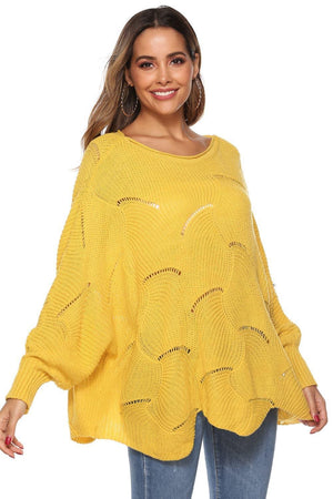 Fantastic Warmth Boat Neck Oversized Sweater - MXSTUDIO.COM