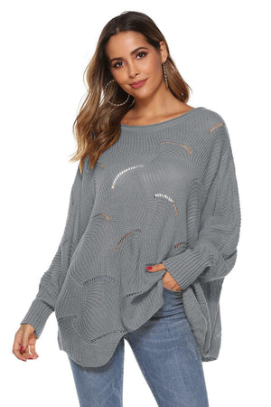 Fantastic Warmth Boat Neck Oversized Sweater - MXSTUDIO.COM