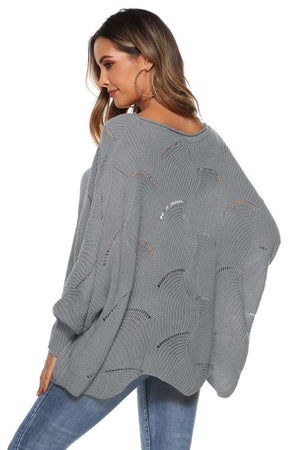 Fantastic Warmth Boat Neck Oversized Sweater - MXSTUDIO.COM