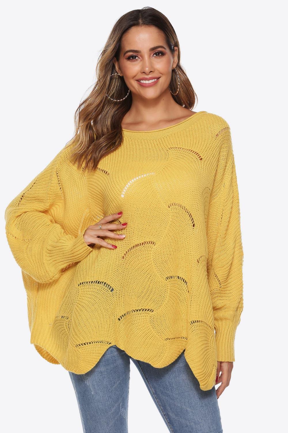 Fantastic Warmth Boat Neck Oversized Sweater - MXSTUDIO.COM