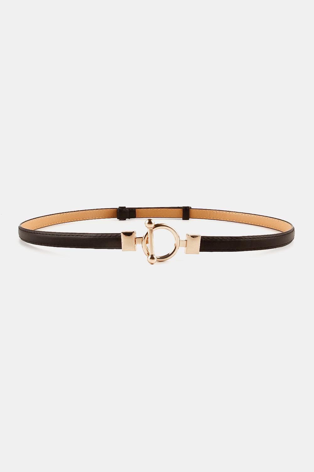 Fantastically Cozy Toggle Buckle Womens Skinny Belt - MXSTUDIO.COM