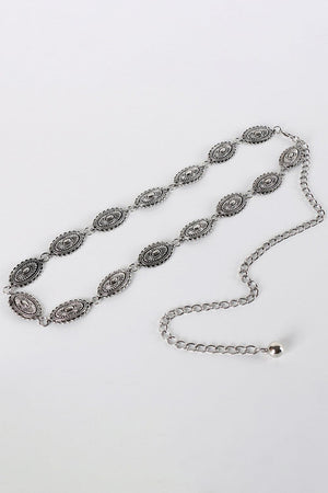 Fashion Enthusiast Retro Alloy Western Chain Belt - MXSTUDIO.COM