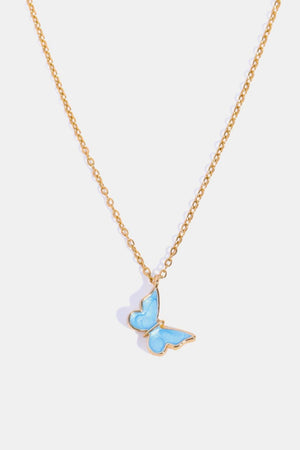 Fashion Focus 14K Gold-Plated Copper Butterfly Necklace - MXSTUDIO.COM