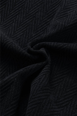 a close up of a black fabric