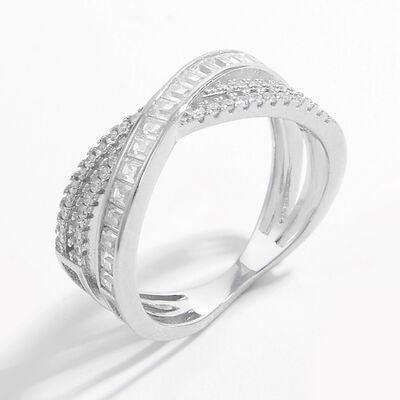 a diamond ring on a white background