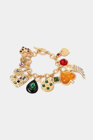 Fashion Lover Multi Charm Resin Fashion Bracelet-MXSTUDIO.COM