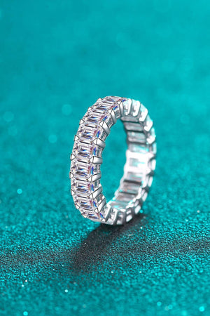 Fashion-Savvy 10.5 Carat Sterling Silver Moissanite Ring - MXSTUDIO.COM