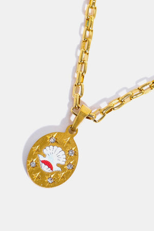 Fashionable Stainless Steel 18K Gold Plated Necklace - MXSTUDIO.COM