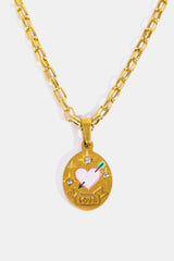 Fashionable Stainless Steel 18K Gold Plated Necklace - MXSTUDIO.COM