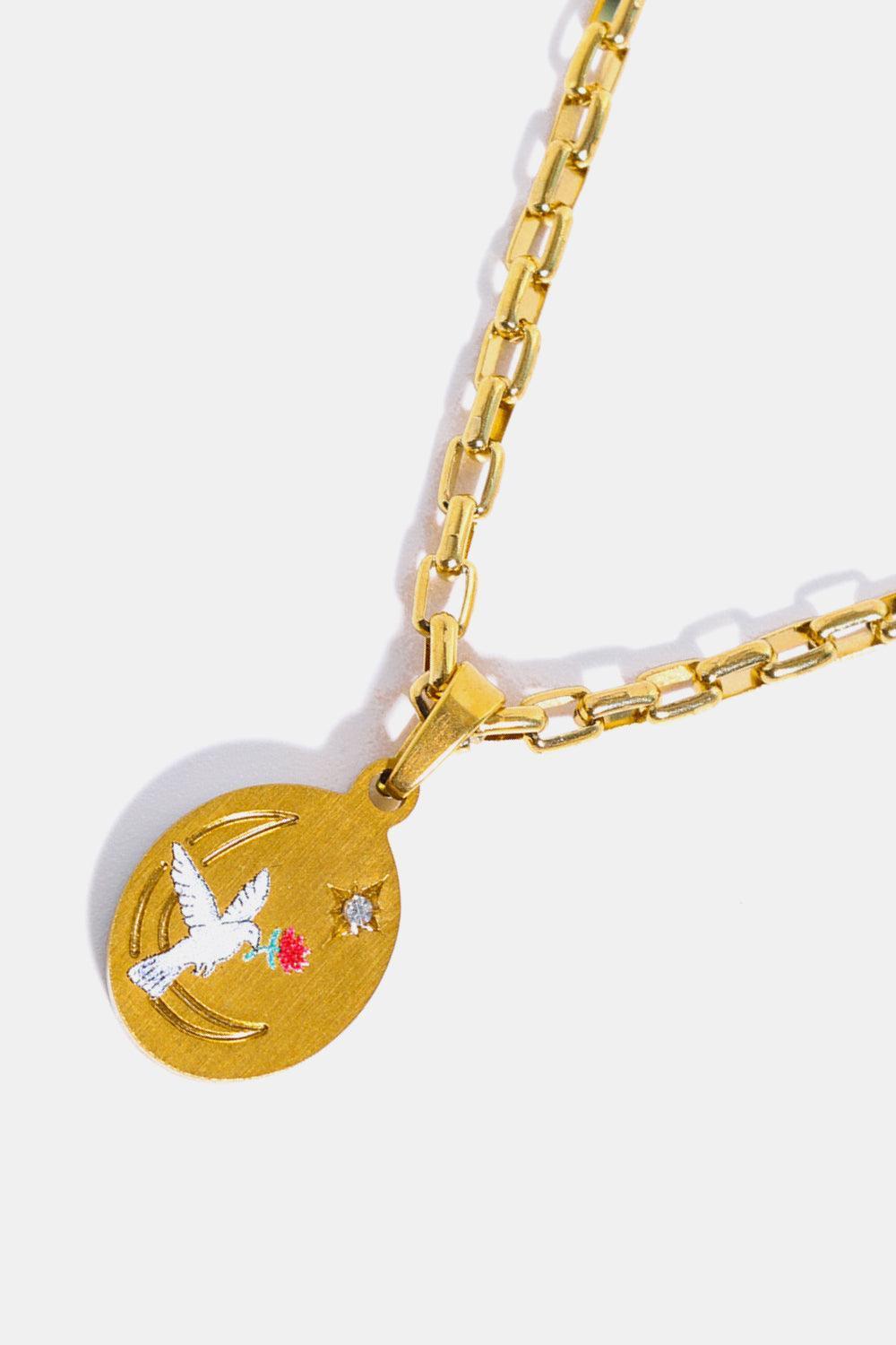 Fashionable Stainless Steel 18K Gold Plated Necklace - MXSTUDIO.COM