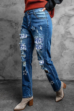 Fashionista Distressed High Waist Boyfriend Jeans - MXSTUDIO.COM