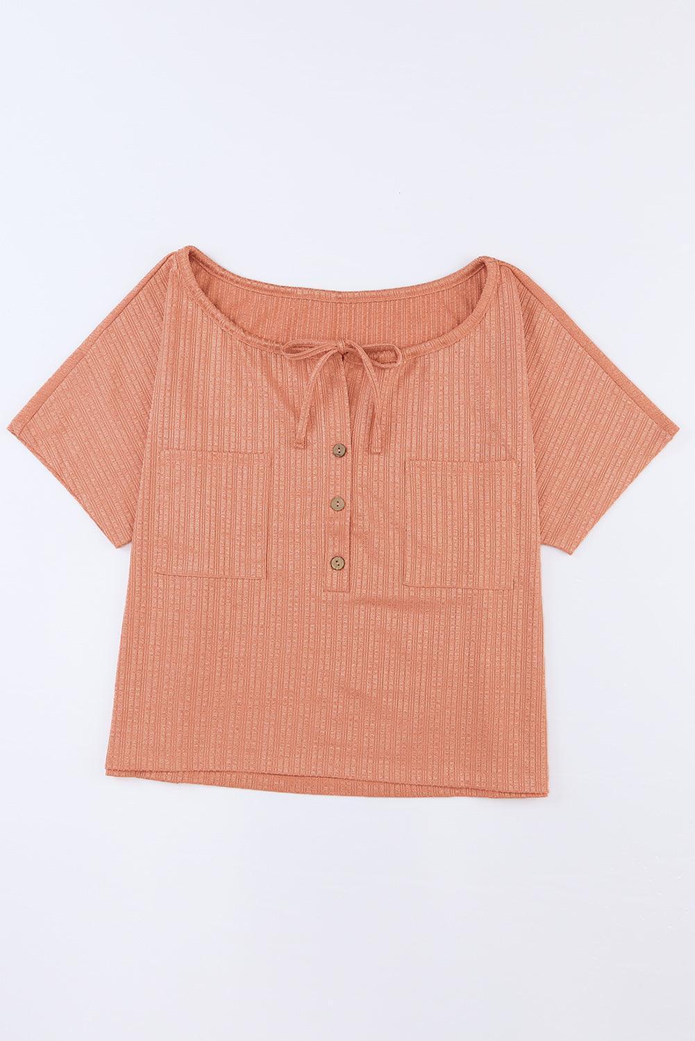 Feel Amazing Button Front Collared Blouse - MXSTUDIO.COM