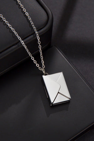 Feel Confident Envelope Pendant Stainless Steel Necklace - MXSTUDIO.COM