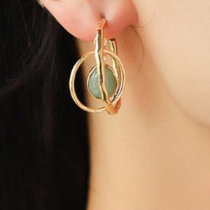 Feel Excited Geometric Teardrop Shape Earrings-MXSTUDIO.COM