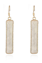 Feel Glad Natural Stone Drop Earrings-MXSTUDIO.COM