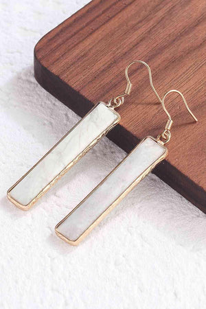 Feel Glad Natural Stone Drop Earrings-MXSTUDIO.COM