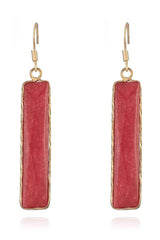 Feel Glad Natural Stone Drop Earrings-MXSTUDIO.COM