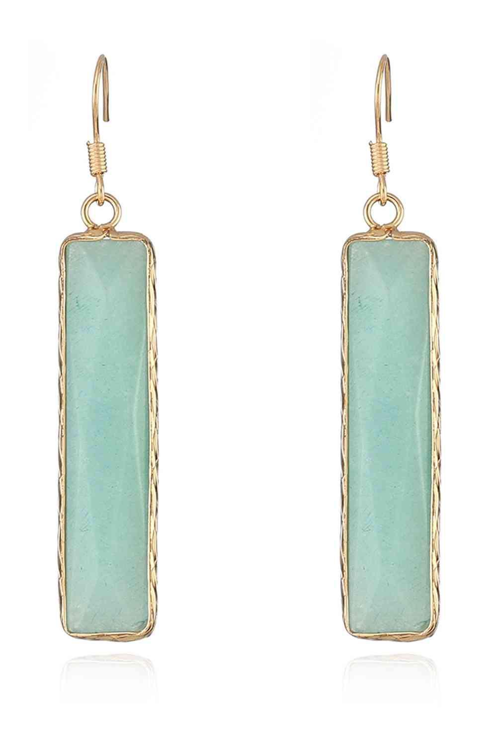 Feel Glad Natural Stone Drop Earrings-MXSTUDIO.COM