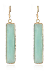 Feel Glad Natural Stone Drop Earrings-MXSTUDIO.COM