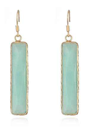 Feel Glad Natural Stone Drop Earrings-MXSTUDIO.COM