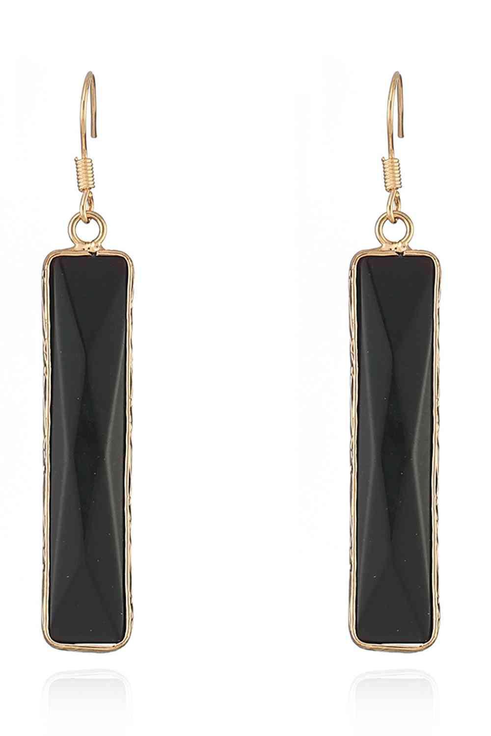 Feel Glad Natural Stone Drop Earrings-MXSTUDIO.COM