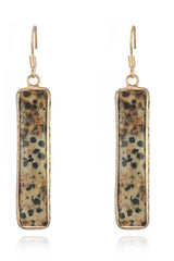 Feel Glad Natural Stone Drop Earrings-MXSTUDIO.COM